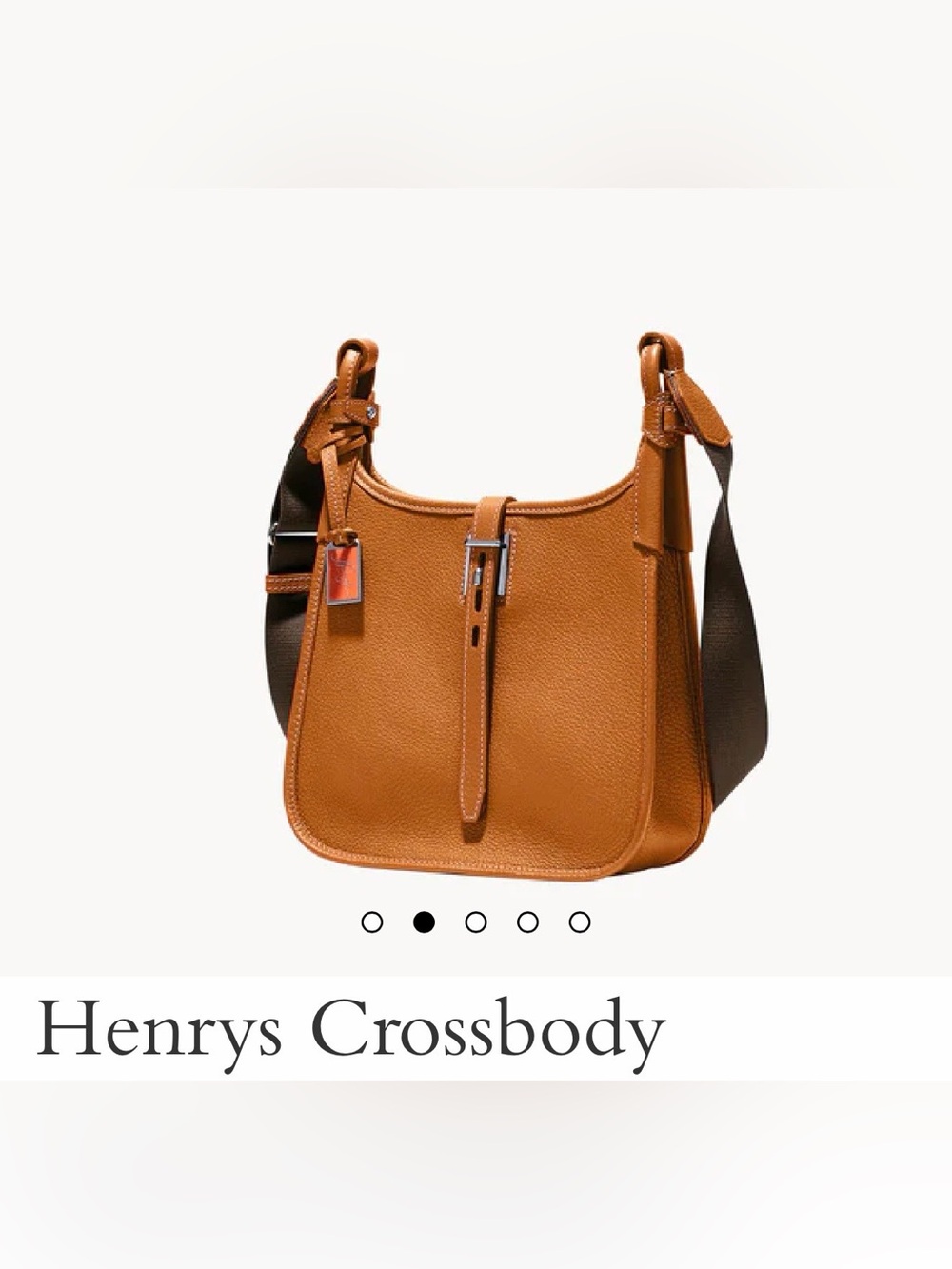 **EUC** Dooney & Bourke Tan Henrys Crossbody Bag Caramel - Picture 3 of 10